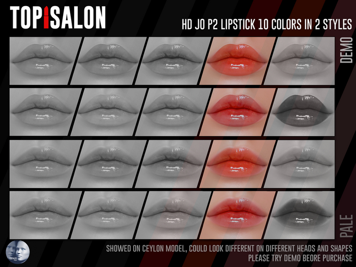 TOP1SALON - HD JO P2 LIPSTICK (Genus) DEMO