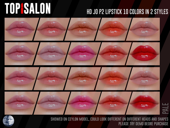 TOP1SALON - HD JO P2 LIPSTICK (Genus) PALE