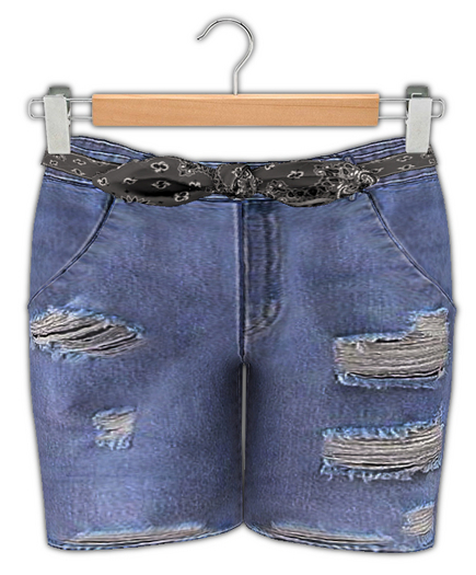 {Little Miss} Distressed Shorts / Youth & TD / Dark