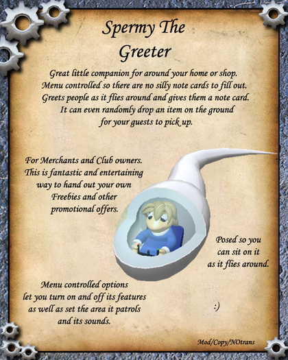 Spermy the Greeter Bot
