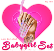 !! Pinky's Nails !! Babygirl Set ' Square