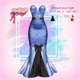 .Princess Stuff. [Evening Dress] Deep Blue & Black_add