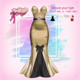 .Princess Stuff. [Evening Dress] Champagne & Black_add