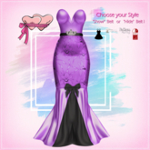 .Princess Stuff. [Evening Dress] Purple & Black_add