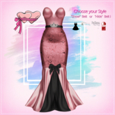 .Princess Stuff. [Evening Dress] Old Rose & Black_add