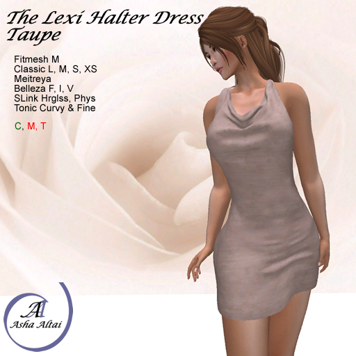 AA - Lexi Halter Dress - Taupe