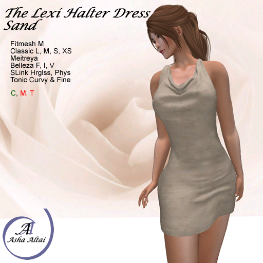 AA - Lexi Halter Dress - Sand