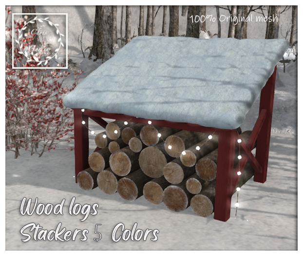 C*Wood logs stackers 5 colors