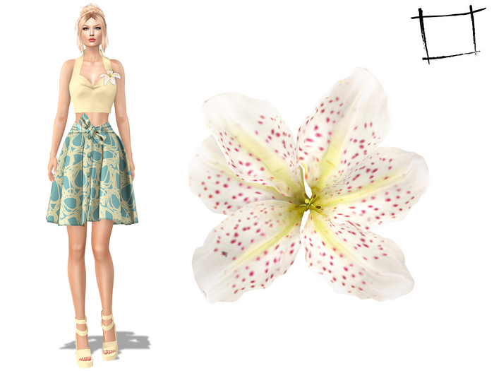 Full Perm Lillies Flower Accessory Non Rigged Attachment