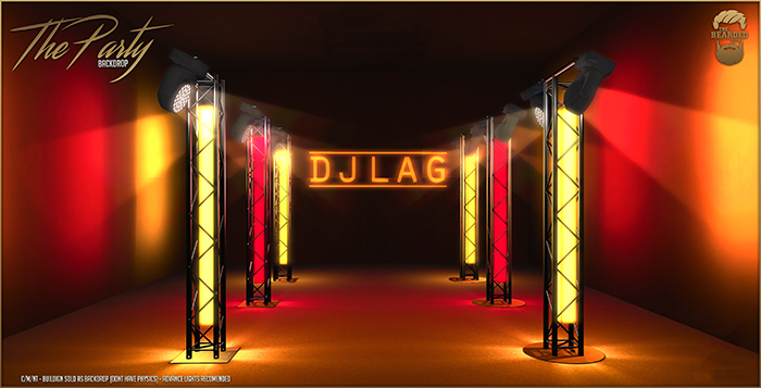 The Party Backdrop "On Fire* - The Bearded Guy