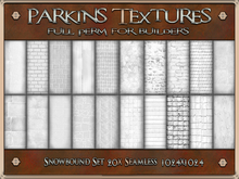 Parkins Textures - Snowbound Set - 20x Full Perm Seamless 1024 - Terrain, Winter, Xmas, Christmas, Landscape, Snow, Ice