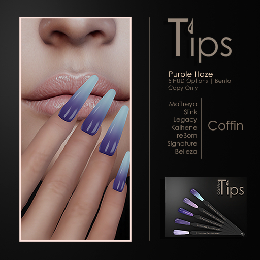 [Tips] Purple Haze - Coffin Nails