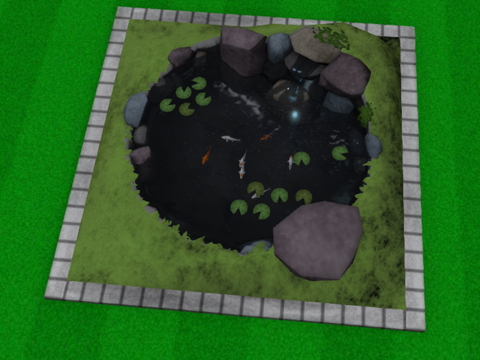 Koi Pond Decorative Tip Jar Sim Traffic Builder (Animesh Edition)
