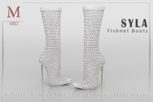 MISO - Syla Fishnet Boots [White]