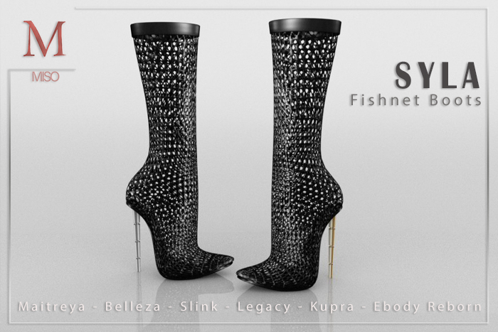 MISO - Syla Fishnet Boots [Black]