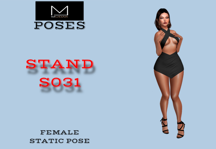 MUDAK POSES - FEMALE POSE - STAND S031