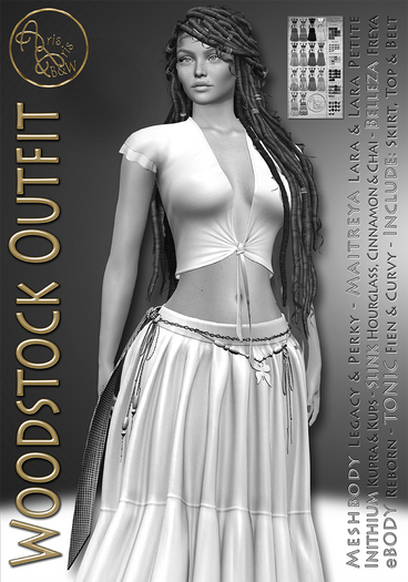 DEMO***ArisArisB&W~AlCo56 ~Woodstock Outfit-CUSTOM  HUD(ADD)