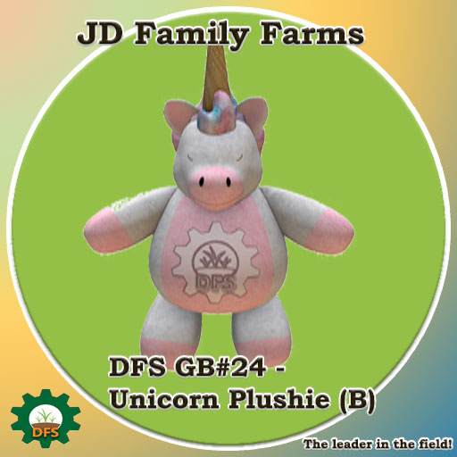 DFS GB#24 - Unicorn Plushie (G) -  rare limited edition collectible
