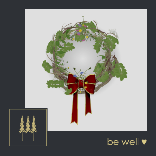 Midsummer Holiday Christmas Wreath - Southern Hemisphere Christmas, or Christmas in July - C/M (Wear to Unpack)