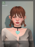 [Ginko Hair] #43 Hair - Red - short sweet cute braids female hair