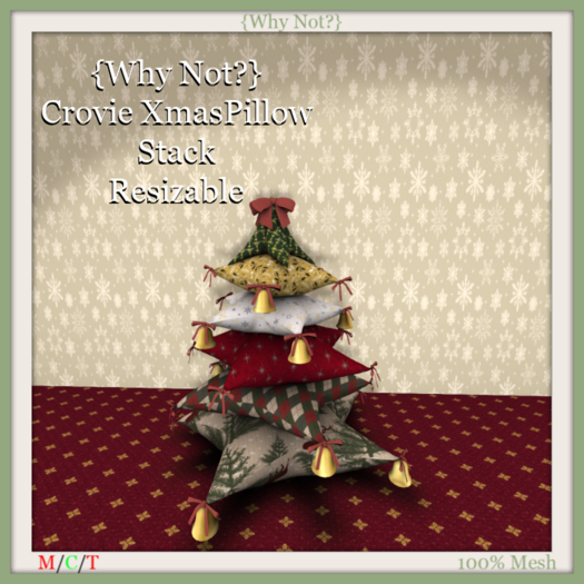 {Why Not?} Crovie Xmas Pillow Stack-Boxed