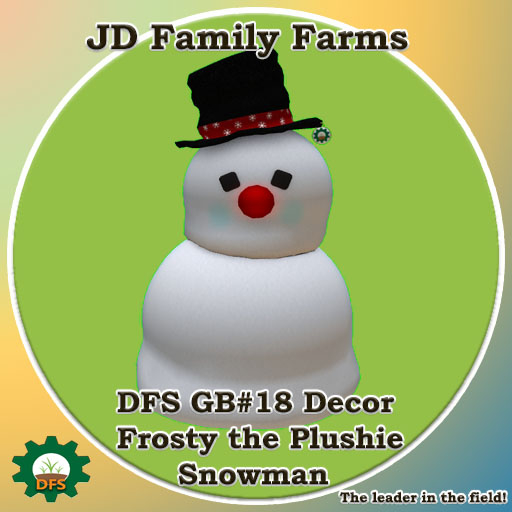 DFS GB#18 Decor - Frosty the Plushie Snowman - rare limited edition collectible