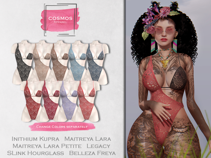[COSMOS] Wynona Swimsuit Pattern / 9 Colors Fatpack Demo