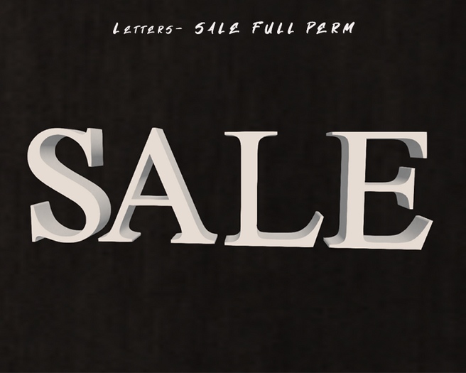 *HIT* Letters- SALE   FULL PERM