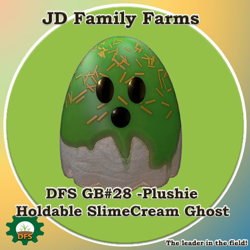 DFS GB#28 - Plushie - Holdable SlimeCream Ghost - rare limited edition collectible