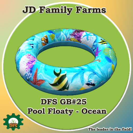DFS GB#25 - Pool Floaty - Ocean - rare limited edition collectible