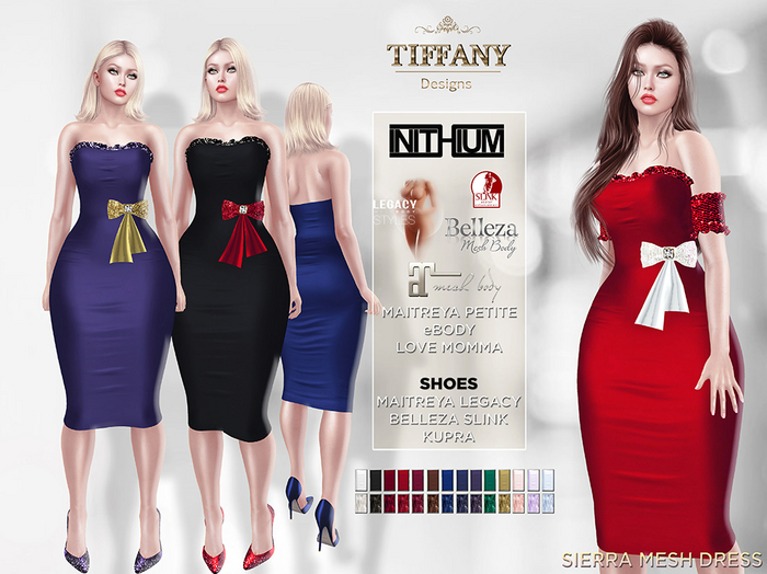 ::TD:: Sierra Dress Heels{Mesh}