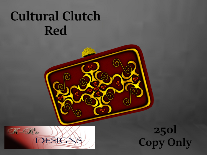 Cultural Clutch Red