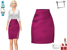 Dae Obj FBX For Side Slit Elegant Maroon Skirt Maitreya, Slink, Belleza (Isis,Freya), Legacy