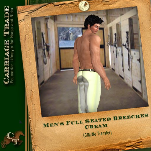 @CT@ Men's Full Seated Breeches Cream