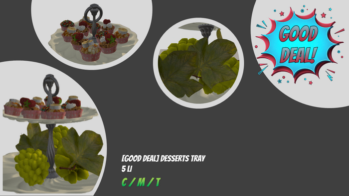 [GOOD DEAL] Desserts Tray.BOXED/ADD&TOUCH.