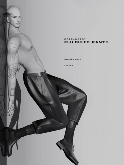 [Dope+Mercy]Fluidified Pants_Blue (ADD)