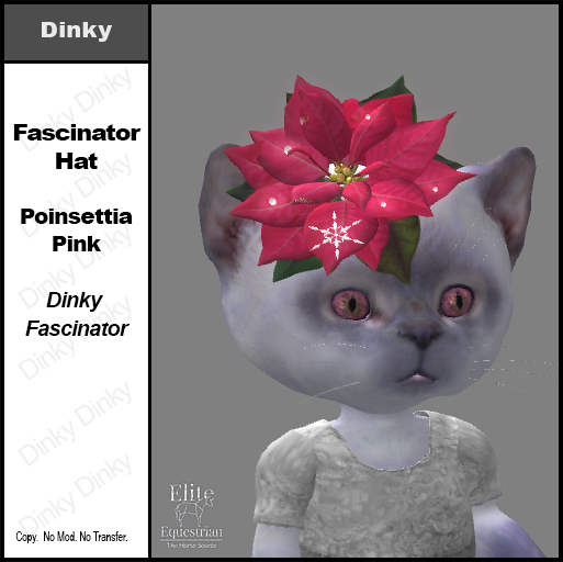 *E* Dinky Fascinator Poinsettia Pink [Add & Click to Open]