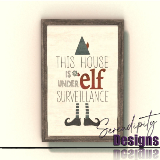Serendipity Designs - Elf Surveillance Poster 