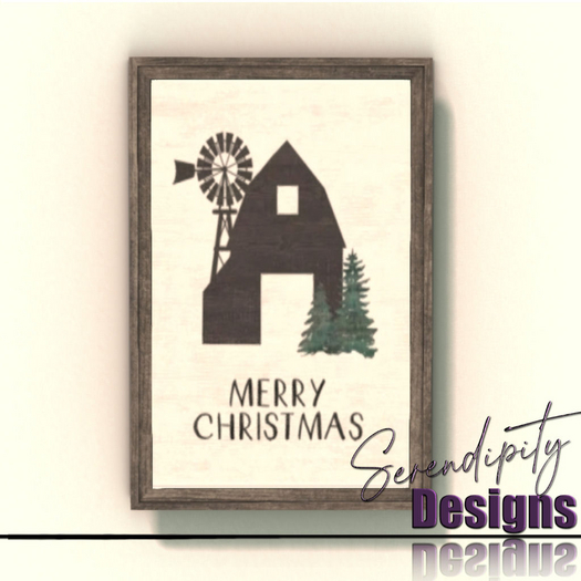 Serendipity Designs - Farm Christmas Poster 
