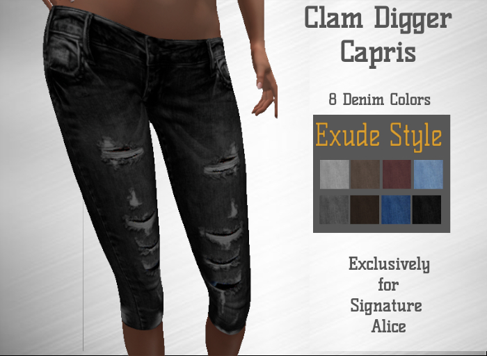 !! Exude Style !! Clam Digger Capris for Signature Alice