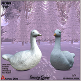 FC - FP Snowy Goose ,full perm , goose , geese , snow goose