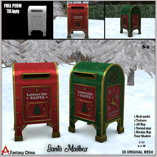 Full Perm Santa Mailbox