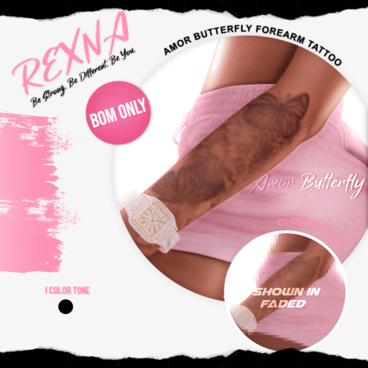 !RX - Amor Forearm Tattoo