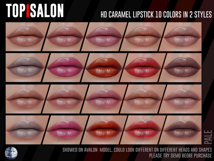 TOP1SALON - HD CARAMEL LIPSTICK (Genus) PALE