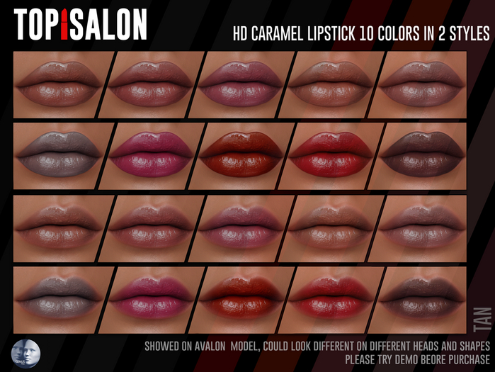 TOP1SALON - HD CARAMEL LIPSTICK (Genus) TAN