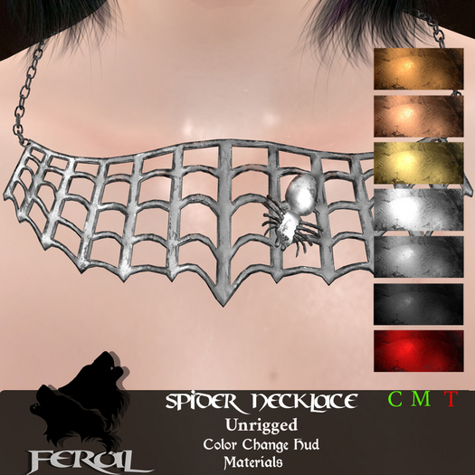 .:Feral - Spider Necklace