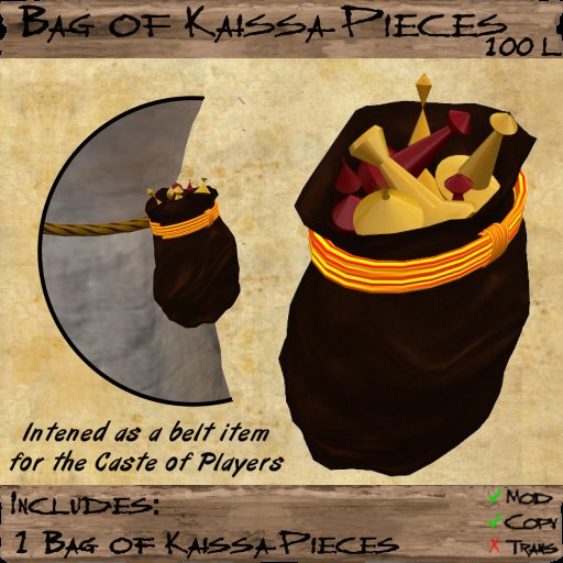 Pouch of Kaissa Pieces