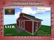 - EF - Traditional Farming - Red/White Stable  (Includes Add Items)