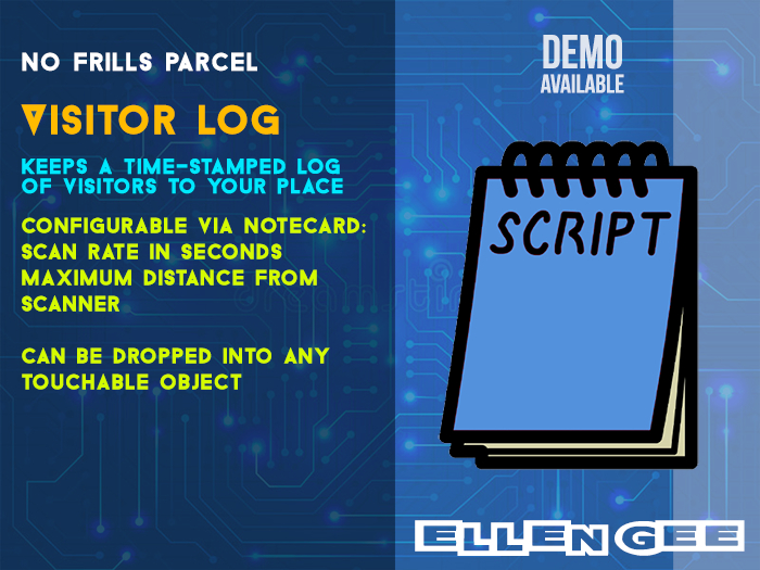 ELLEN GEE's Visitor Log Script