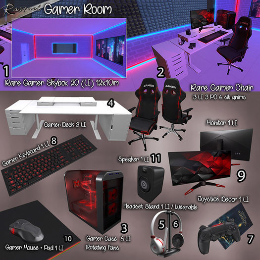 Rassuel-Gamer Room FAT PACK